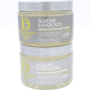 Design Essentials Almond & Avocado Honey Curl Forming Custard 2 Pack 12oz Ea Jar